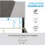 Structure de lit tapissier à motif géométrique en lin avec tête de lit réglable en hauteur Tuscany, nécessite sommier tapissier - Boyd Sleep-1982225973-1906024138