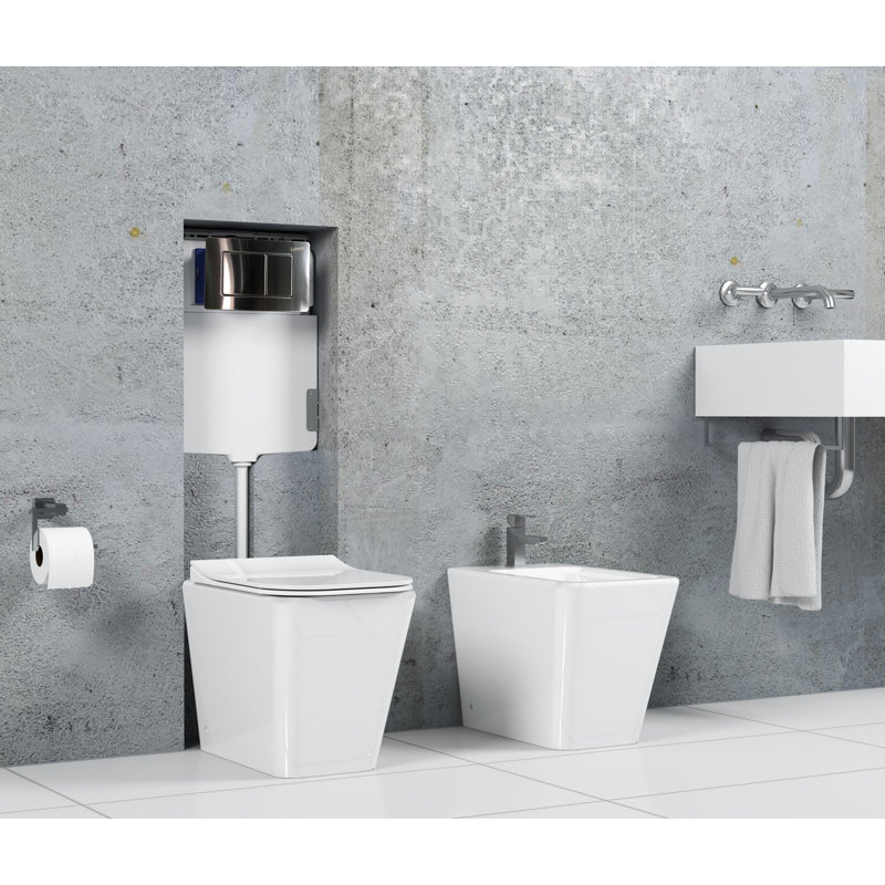 Low Level Toilet with Dual Flush