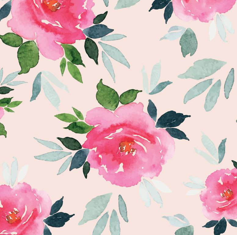 Rouleau de papier peint Simoney Pivoines L 27 pi x l 50 po, Rosé / rose