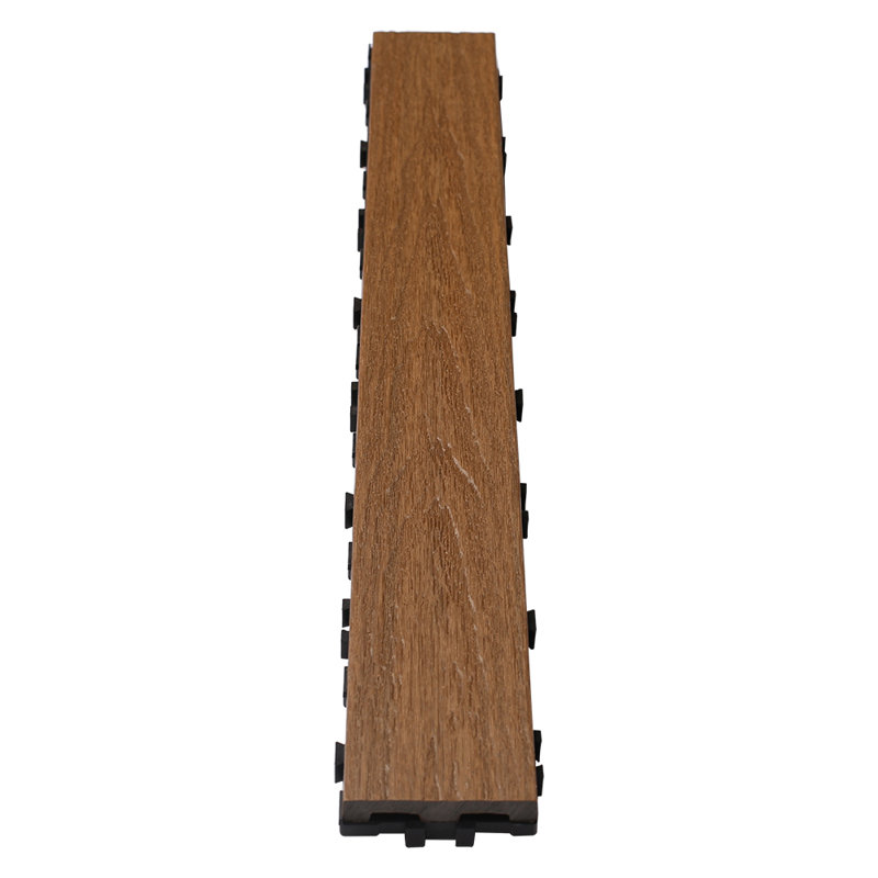 Planche emboîtable en composite 24 po x 3 po, Teck péruvien