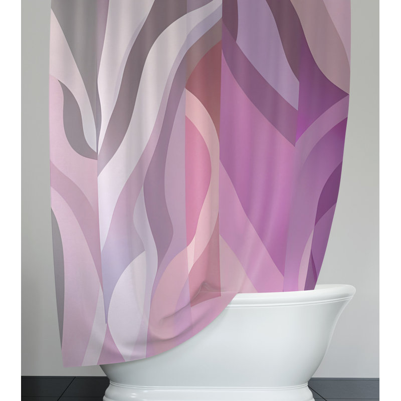 Codan Abstract Shower Curtain, 93" H x 70" W