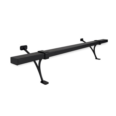 Ensemble de rail de pied robuste en aluminium - Barre de fixation au sol complète pour la cuisine, le restaurant et le bureau - Supports à haute résistance pour rampe de tube rectangulaire