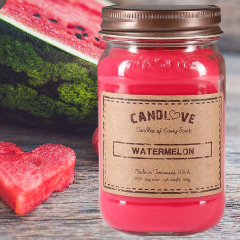 Bougie bougie en forme de soja Candlove - faite à la main, longue combustion, très parfumée (16 oz)