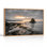 Ensemble de 1 tableau sur toile représentant un coucher de soleil sur la côte