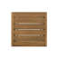 Table d'appoint en bois, finition brune, ajoute de l'espace supplémentaire au patio, moderne et fonctionnel
