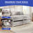 Crumlin Metal Daybed Storage Bed-1450099123