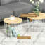 Ensemble de 2 tables de bout rondes