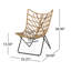 2 chaises d'extérieur - Style brun moderne