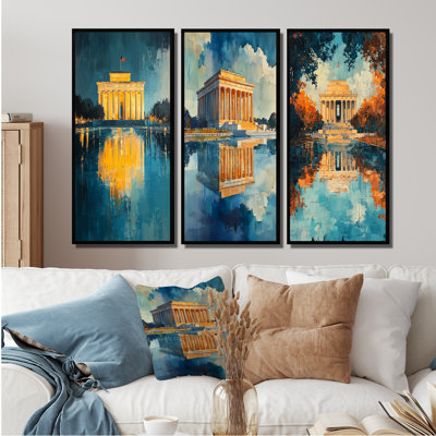 Lincoln Reflections Of Freedom I - Collection de reproductions d'art sur toile Lincoln