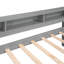 Lit de jour simple TG gris - 2 gigognes, 3, en bois de charge et utile-222879749