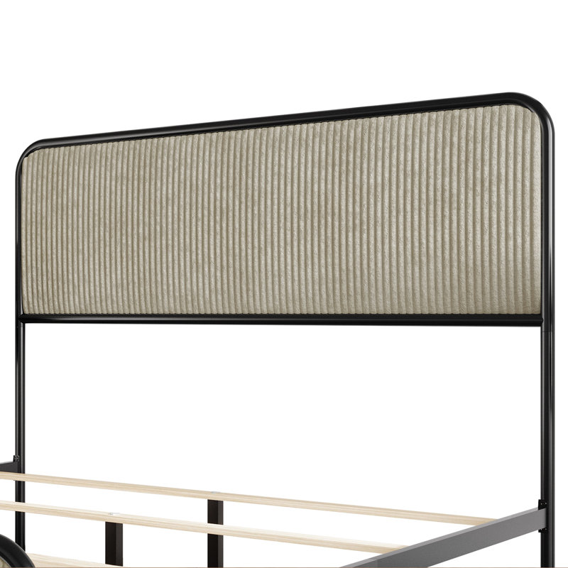 Parma Panel Bed, Black, Full