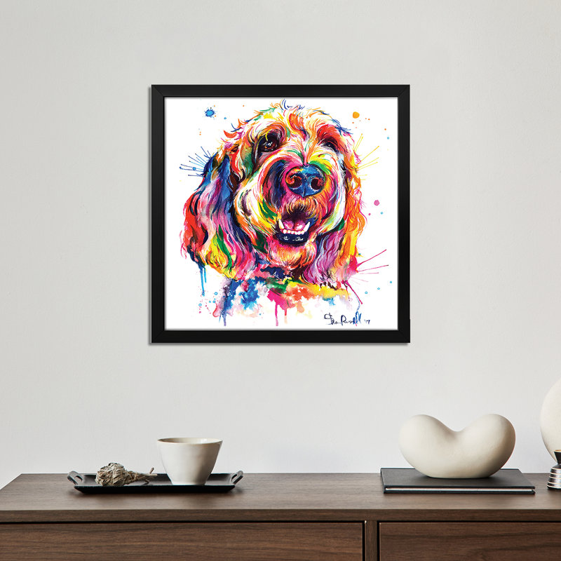 Goldendoodle Premium Framed Poster by Weekday Best, 16" H x 16" W