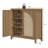 Boho - Rattan Sideboard With Adjustable Shelves-268404459