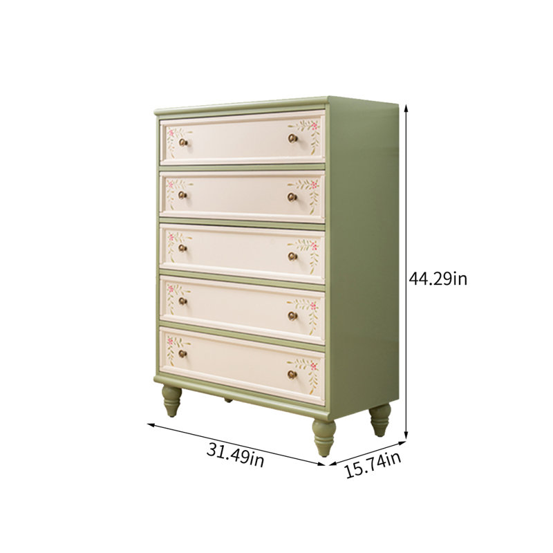 Country Retro Simple Painted Accent Chests