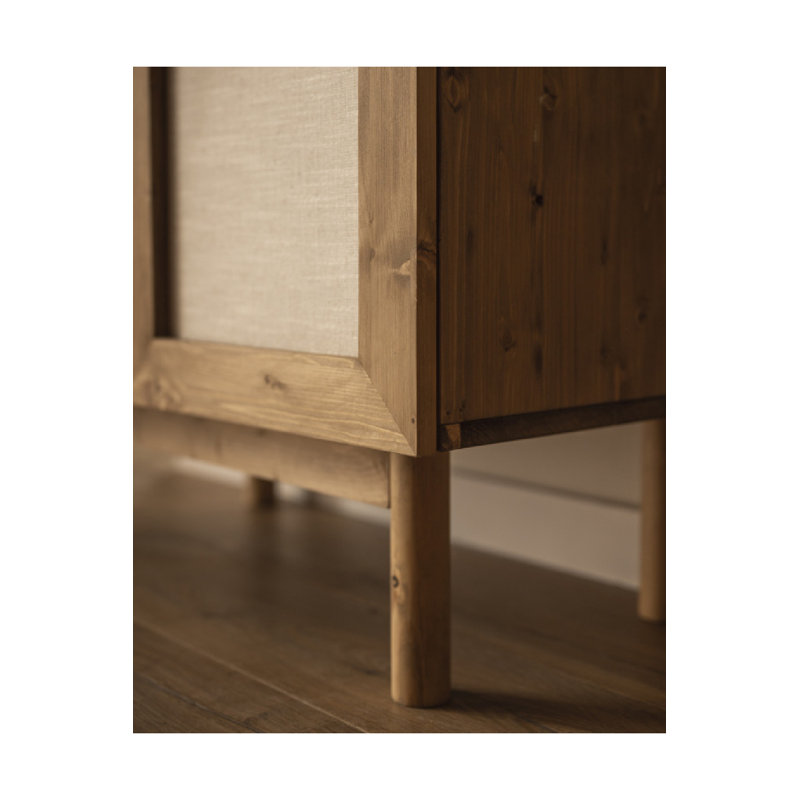 Linen Sideboard, Dark Oak