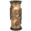 Applique murale 2 lumières encastrée en cuivre antique