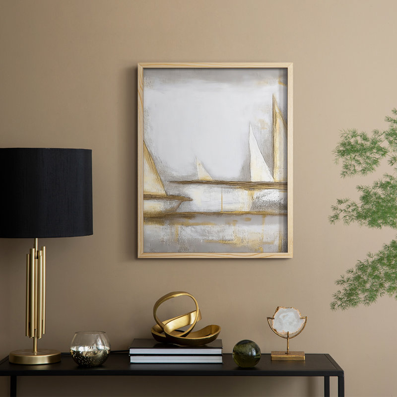 NAUTICAL Series CLXXIII Framed Print - Solid Wood, 30" H x 24" W