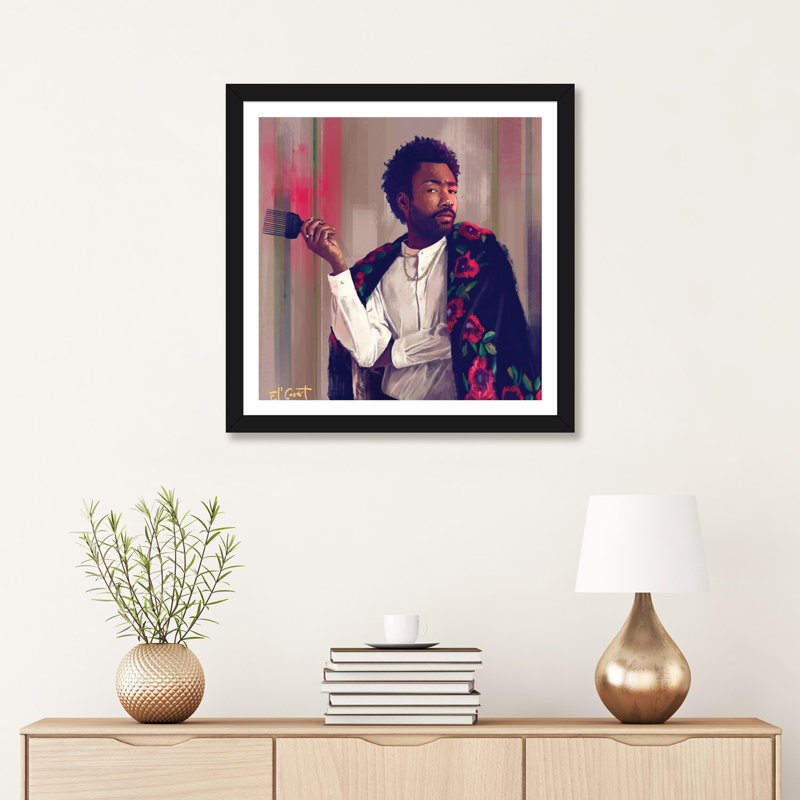 « Gambino » par El’cesart-impression, Papier noir, H 16 po x l 16 po x P 1 po