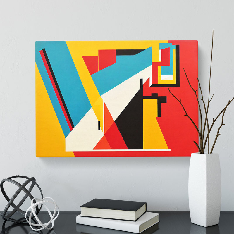 Suprematism Art Modern Vol.1 Abstract - Wrapped Canvas, 40cm H x 60cm W x 3cm D