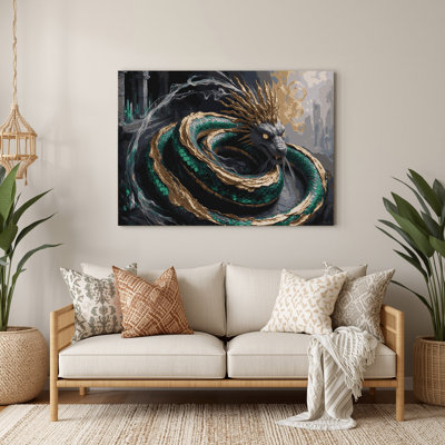 Art mural noir Sci Fi Basilisk