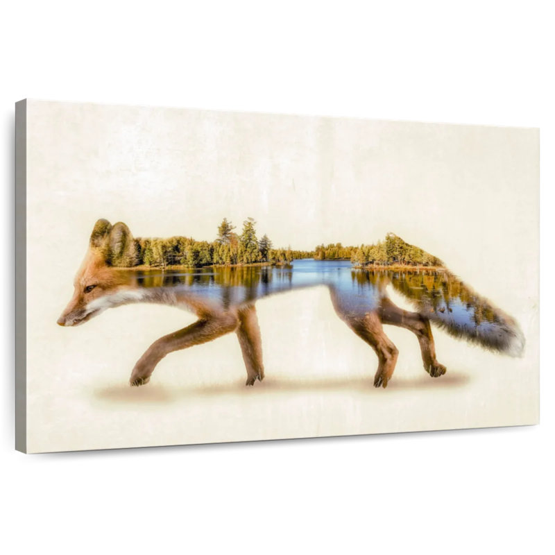 Brampt Forest Fox, 20" H x 30" W