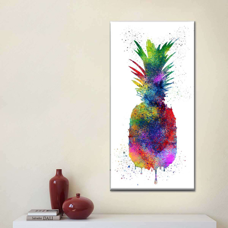 «Pineapple Color Splash Pineapple», reproduction sur toile, H 48 po x l 24 po x P 1,25 po