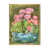 Toile avec cadre flottant or