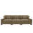 Milbrey 3-Piece Corduroy Modular Sectional with Pillow Back-321230247