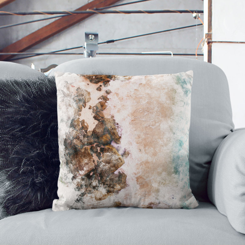 Square Cushion, White, 40cm H x 40cm W x 15cm D