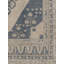 Tapis unique beige / bleu marine en laine des années 1940 de 5 pi 7 po x 10 pi 9 po One-of-a-Kind