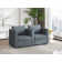 Malena Modern Reception Loveseat With Built-In Cupholder Comfortable And Stylish