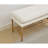 Upholstered Shoe Storage Bench With Cushioned Seat, End Of Bed Bench With Open Shelf And Metal Legs For Entryway-1607292844