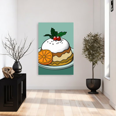 Festive Christmas Pudding Classic Traditional Contemporary Winter, impression d'art mural