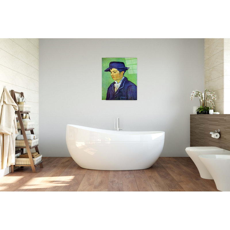 Armand Roulin By Van Gogh Vincent 80cm H X 60cm W CrystalArt Material Acrylic Glass Effect, Frameless Panel Lightweight Ready to Hang