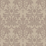 Rococo Relief - Red Clay Wallpaper