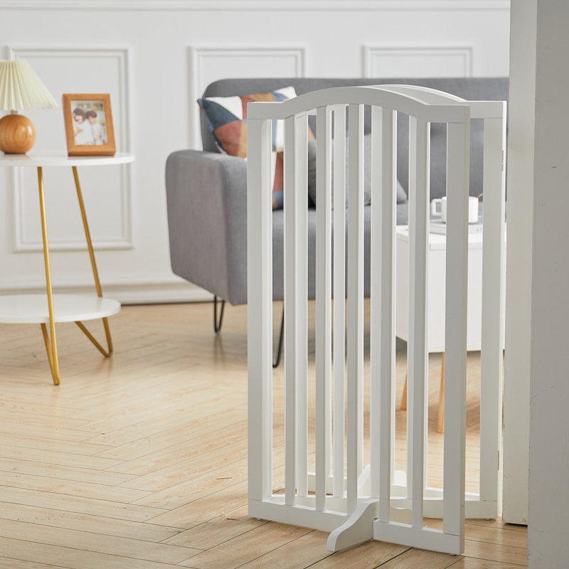 Degeorge Wood Free Standing Pet Gate