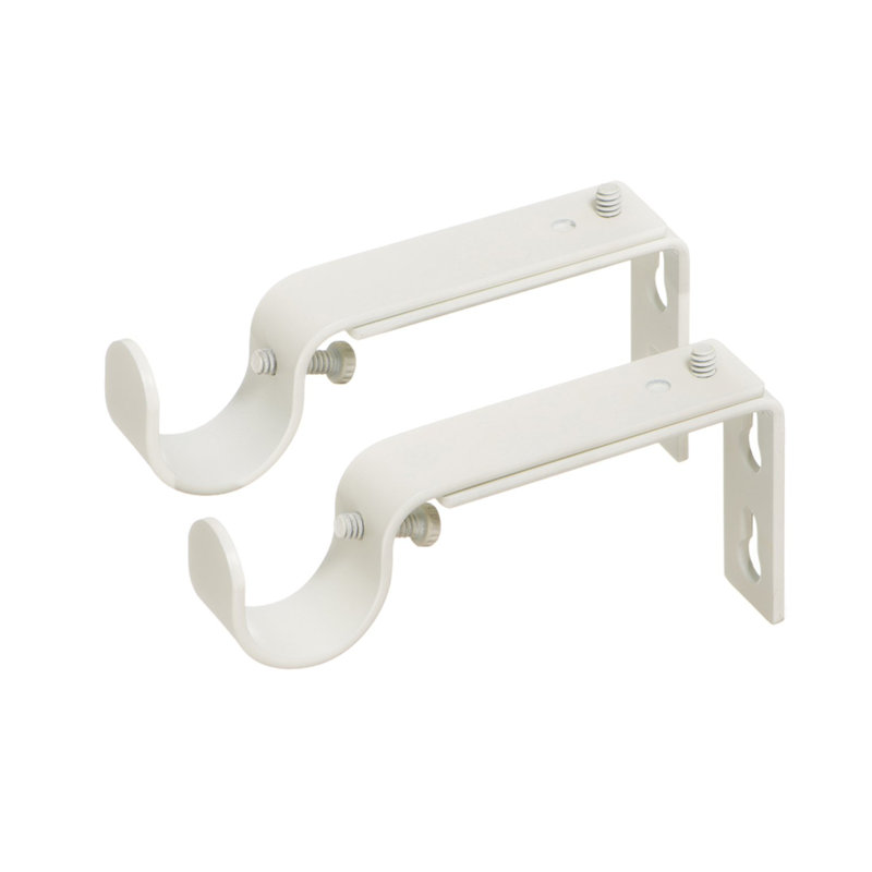  Supports réglables pour tringles à rideaux - pour tringles de 7/8 ou 1 pouce. Ensemble de 2 - ivoire, Ivoire ivoire