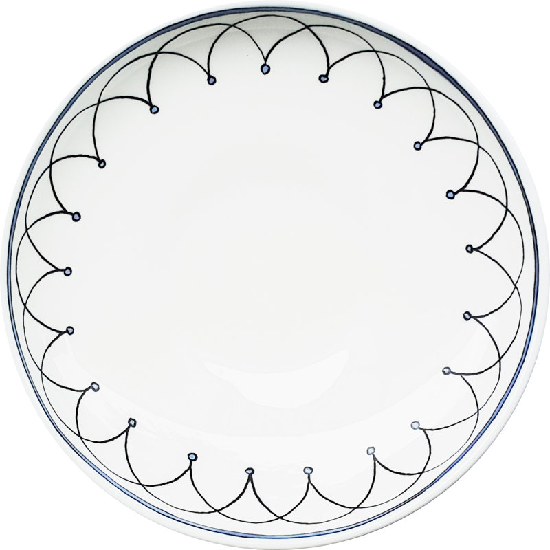 Blue Bird Bone China Appetizer Plate