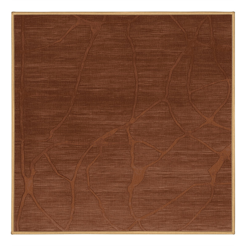 Tapis abstrait lavable à la machine, Carré 4 pi