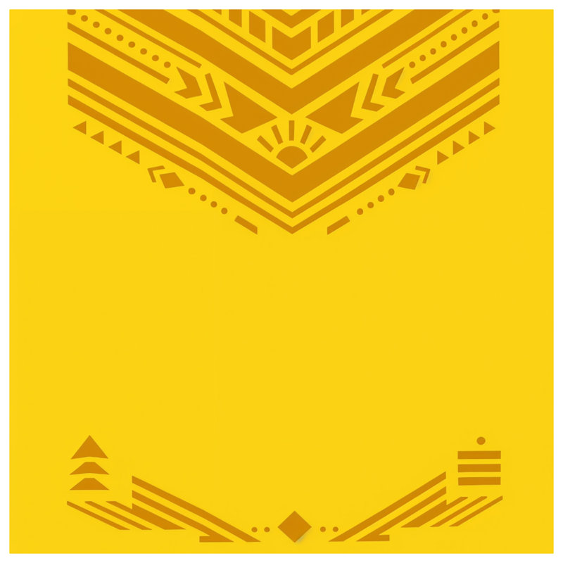 Yellow Geometric Pattern Blankets, 50in W x 60in H