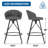 Upholstered Counter Stool With Metal Frame-2126321954-2126321955