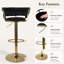 Swivel Faux Leather Bar Stool-955623300
