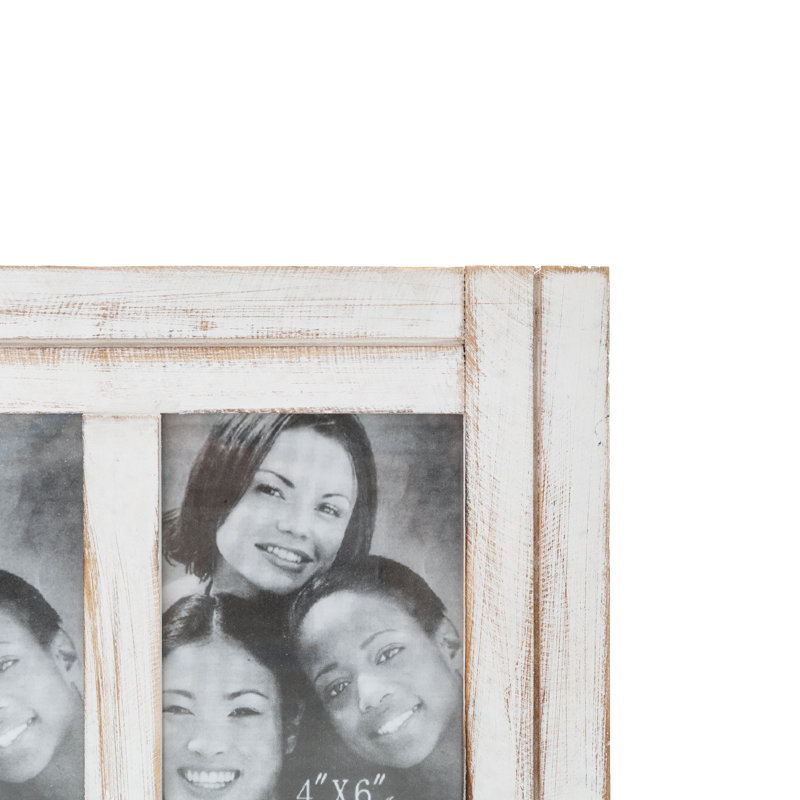 Aesha White Solid Wood Matte Picture Frame