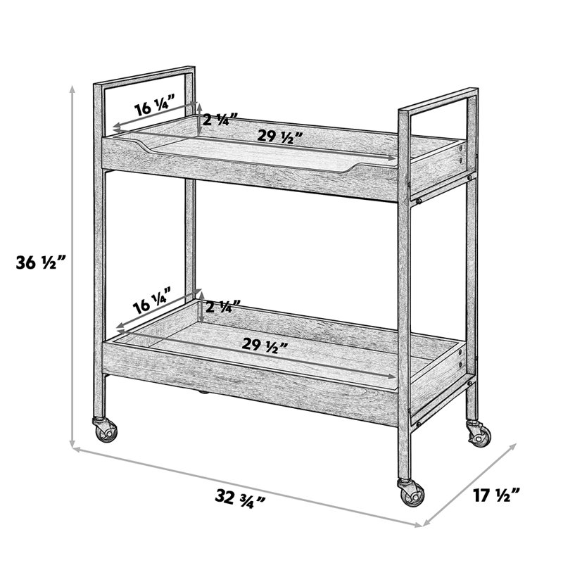 Metal Bar Cart