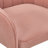 Adjustable Pink Velvet Office Chair with Wheels, Ergonomic Swivel Vanity Chair with Silver Metal Base-1006254221