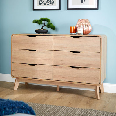 Udall 120cm W 6 - Drawer Chest of Drawers
