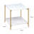 Senoia Sled End Table Built-In Outlets