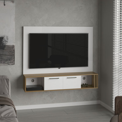 Meuble audio-vidéo, 2 portes, 4 tablettes