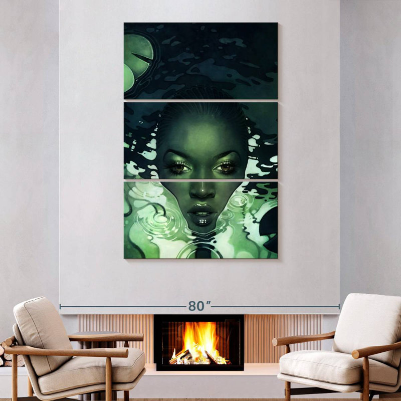 Leisha, femme verte dans une eau sombre