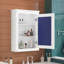 Armoire de rangement murale avec miroir, tablette réglable et porte à fermeture en douceur pour économiser de l'espace-311891841-311891844